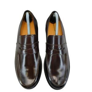 Express Men's Burgundy Genuine Leather Loafer Dress Shoes - Size 10